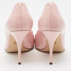 Pre Owned Dolce & Gabbana Pink Patent Leather Pumps Size 41