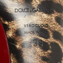 Dolce & Gabbana Dark Red Patent Leather Pumps Size 39