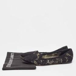 Dolce & Gabbana Black Lace Smoking Slippers Size 38