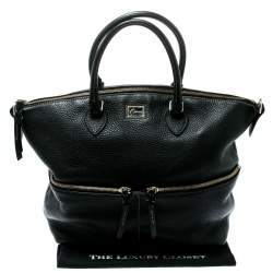 مملوكة مسبقًا حقيبة ساتشل دوني اند بورك جلد سوداء