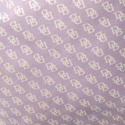 Dooney and Bourke Lilac Signature Canvas and Leather Shoulder Bag