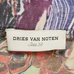 Dries van Noten Multicolor Silk Long Dress M
