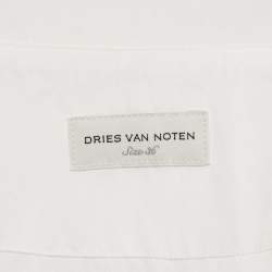 Dries van Noten White Cotton Button Front Shirt Dress S