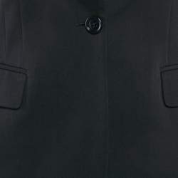 Dries van Noten Navy Blue Wool Single Breasted Blazer S 