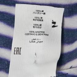 Dries van Noten Navy/Multicolor Printed Cotton Button Front Shirt M