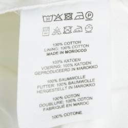 Pre Owned Dries van Noten White Cotton Drill Tapered Jeans L Waist 32"