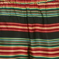 Dries van Noten Multicolor Stripe Satin Trousers S