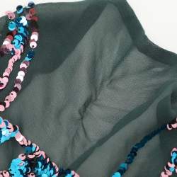 Dries van Noten Multicolor Sequined Knit Cardigan M