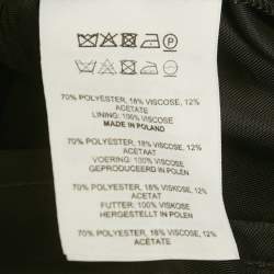 Pre Owned Dries van Noten Black Tulle and Crepe Blouse M