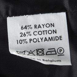 Pre Owned Dries Van Noten Pink Textured Open Front Cropped Jacket S