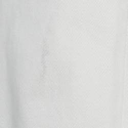 Pre Owned Dries van Noten White Denim Button Front Jacket M