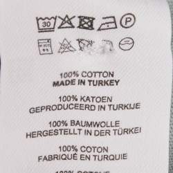 Pre Owned توب دريز فان نوتن أخضر عشبي بأزهار قطن بكشكش صغير