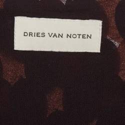 مملوكة مسبقًا Dries van Noten Purple Gabrina Sequin Embellished Chiffon Mini Skirt XS