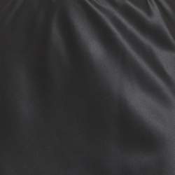 Pre Owned Dries van Noten Black Stretch Silk Mini Skirt S