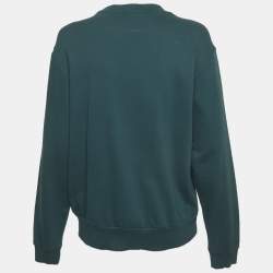 Pre Owned بلوفر دريس فان نوتن تطريز جيرسي أزرق فيروزي بمقاس كبير