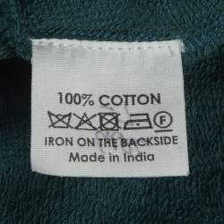 Pre Owned بلوفر دريس فان نوتن تطريز جيرسي أزرق فيروزي بمقاس كبير