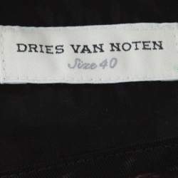 Dries Van Noten Pink Lurex Jacquard Sleeveless Top M 