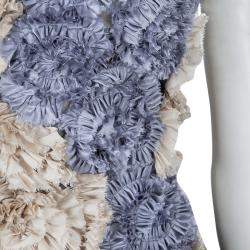 Dries Van Noten Floral Applique Textured Sleeveless Backless Top S
