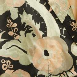 Dries van Noten Multicolor Floral Printed Satin Jacket L