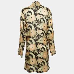 Dries van Noten Multicolor Floral Printed Satin Jacket L