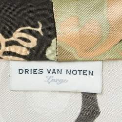 Dries van Noten Multicolor Floral Printed Satin Jacket L