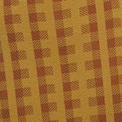 Dries van Noten Yellow/Brown Checked Knit Midi Skirt M
