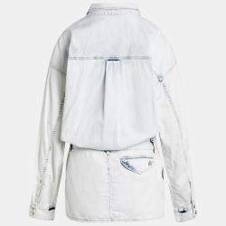 Dsquared2 Blue Denim Jacket Like Dress XXS