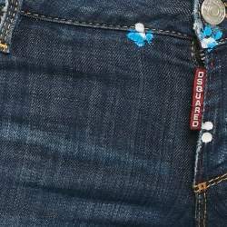 Dsquared2 Blue Washed Denim Ddc Pintura Jeans S Waist 28"
