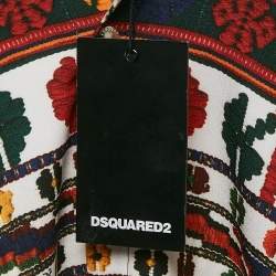 Dsquared2 Multicolor Printed Sateen Easy Dean Shirt S