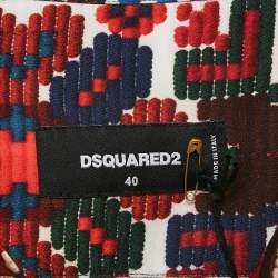 Dsquared2 Multicolor Printed Sateen Easy Dean Shirt S