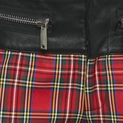 Dsquared2 Red/Blue Scottish Check and Denim Denise Fit Jeans S Waist 29'