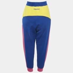 Pre Owned Dsquared2 Colorblocked Cotton Ski Joggers XL