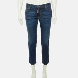 مملوكة مسبقًا بنطلون جينز ديسكويرد2 دنيم أزرق وسط متوسط تويجي - خصر 32"