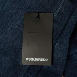 مملوكة مسبقًا بنطلون جينز ديسكويرد2 دنيم أزرق وسط متوسط تويجي - خصر 32"