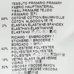 Pre Owned Dsquared2 Blue Denim Embellished Jeans S