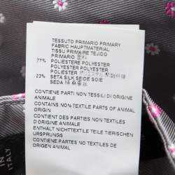 Dsquared2 Grey Contrast Floral Pattern Jacquard Pants XXL