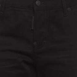 Pre Owned Dsquared2 Black Denim Cool Girl Cropped Jeans M/Waist 34" 
