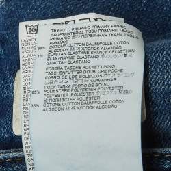 Pre Owned Dsquared2 Blue Distressed Denim Cool Girl Cropped Jeans L/Waist 34"