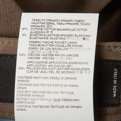 Pre Owned Dsquared2 Grey Chino Cropped Tailored Trousers M