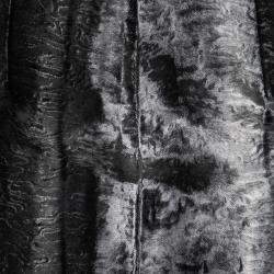 Dsquared2 Grey Astrakhan Effect Velvet Mini Skirt S