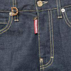 Pre Owned Dsquared2 Indigo Dark Wash Stretch Denim Dalma Hot Pants S