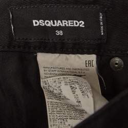 Dsquared2 Black Paint Splash Denim Straight-Leg Jeans M Waist 29''