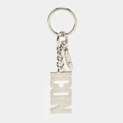 Dsquared2 Icon Logo Silver Tone Key Ring