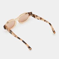 Pre Owned Dsquared2 Rose Gold/Tortoise AVA DQ 0335 Cat-Eye Sunglasses