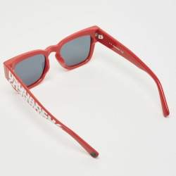 Dsquared2 Red/White Logo Doody Mirrored Wayfarer Sunglasses