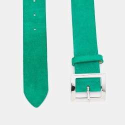 Dsquared2 Green Suede Buckle Belt M