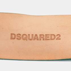 Dsquared2 Green Suede Buckle Belt M