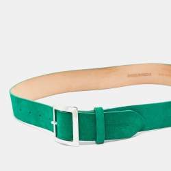 Dsquared2 Green Suede Buckle Belt M