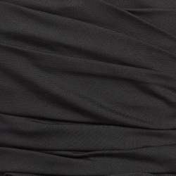 Dsquared2 Black Wool Blend Strapless Mini Dress M