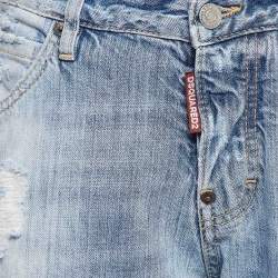 Dsquared2 Blue Distressed Denim Jeans M Waist 33"